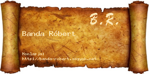 Banda Róbert névjegykártya
