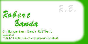 robert banda business card